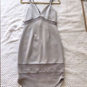 grey night out dress